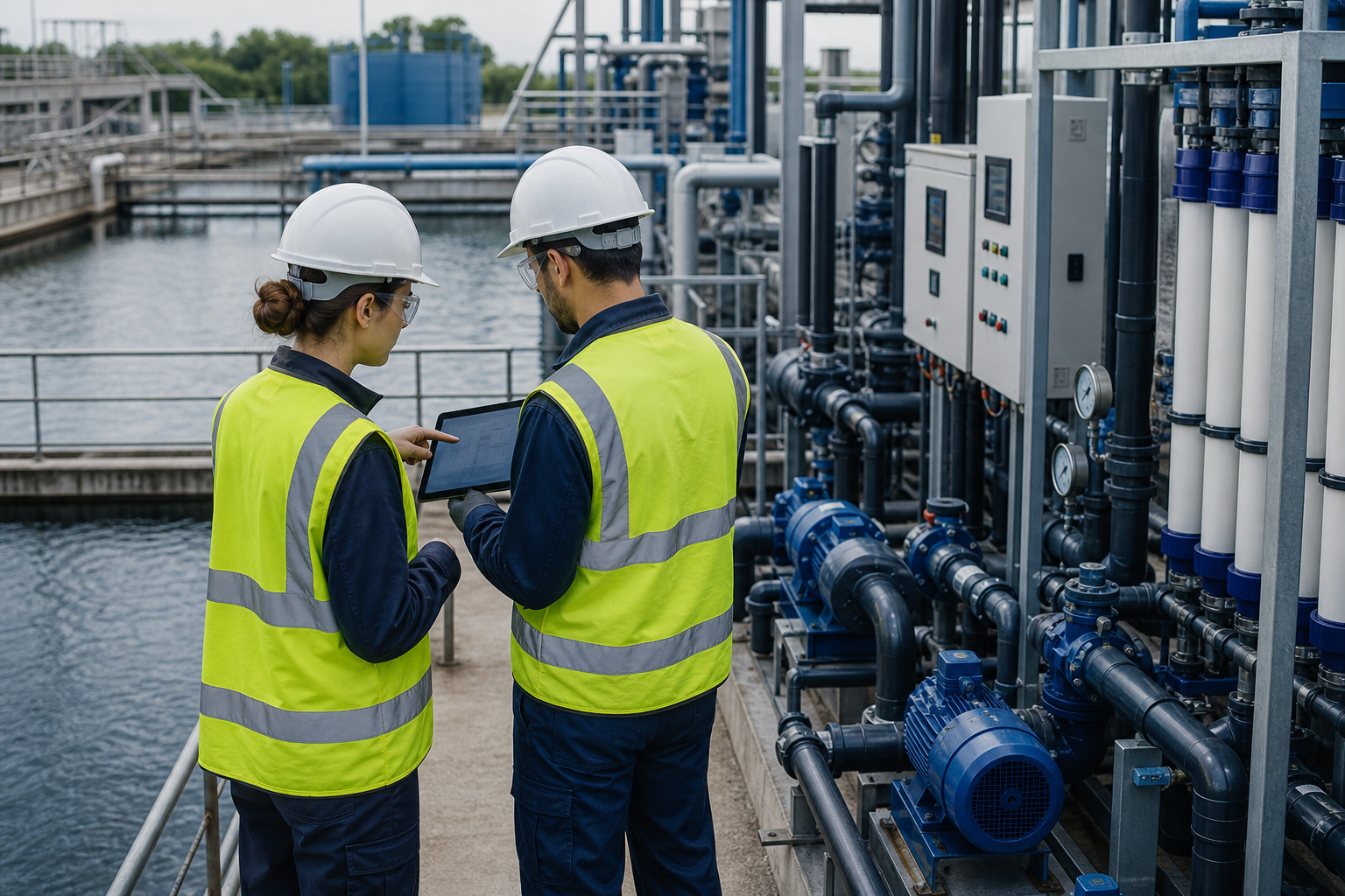Industrial water treatment solution visual